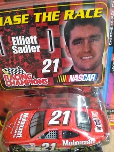 2001 Racing Champions NASCAR Chase The Race #21 Elliott Sadler 1:64 Ford Taurus  - Picture 1 of 3