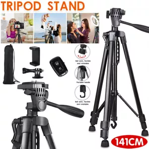 Universal Tripod Stand Telescopic Camera Phone Holder For iPhone Samsung Sony AU - Picture 1 of 12