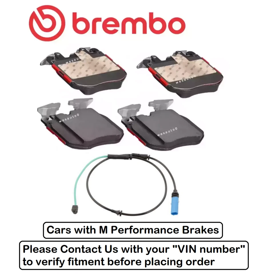 Front Brake Pad OE Brembo Ceramic +Sensor for BMW 640i GT xDrive 18-19 - Image 1 of 1