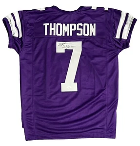 SKYLAR THOMPSON KANSAS STATE WILDCATS SIGNED GAME-CUT JERSEY JSA COA - Picture 1 of 3