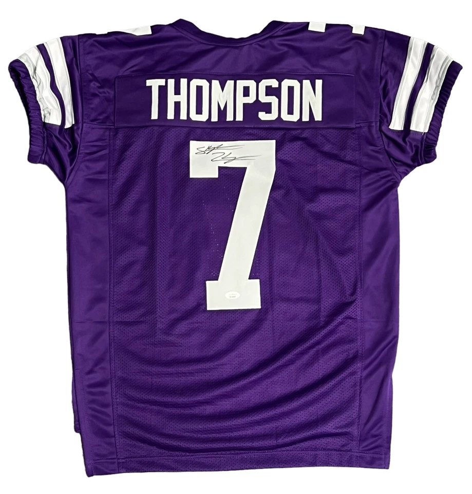 SKYLAR THOMPSON KANSAS STATE WILDCATS SIGNED GAME-CUT JERSEY JSA COA - Image 1 of 3