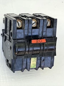 Federal Pacific FPE NA NA320 3 Pole 20Amp 120/240v Circuit Breaker 3P NA 20 - Picture 1 of 15