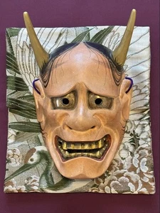 Japanese Traditional Noh Mask "Hannya" nōgaku kabuki G55059 - Picture 1 of 5