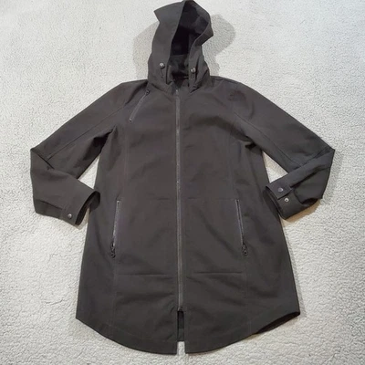 Kristen Blake Coat Jacket Womens Medium Black Zip Up Removeable Hood Soft Shell - Image 1 of 4