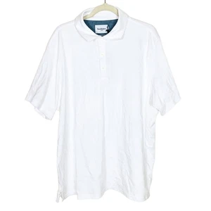 Camiseta polo de algodón Goodfellow manga corta blanca talla XXL - Imagen 1 de 5