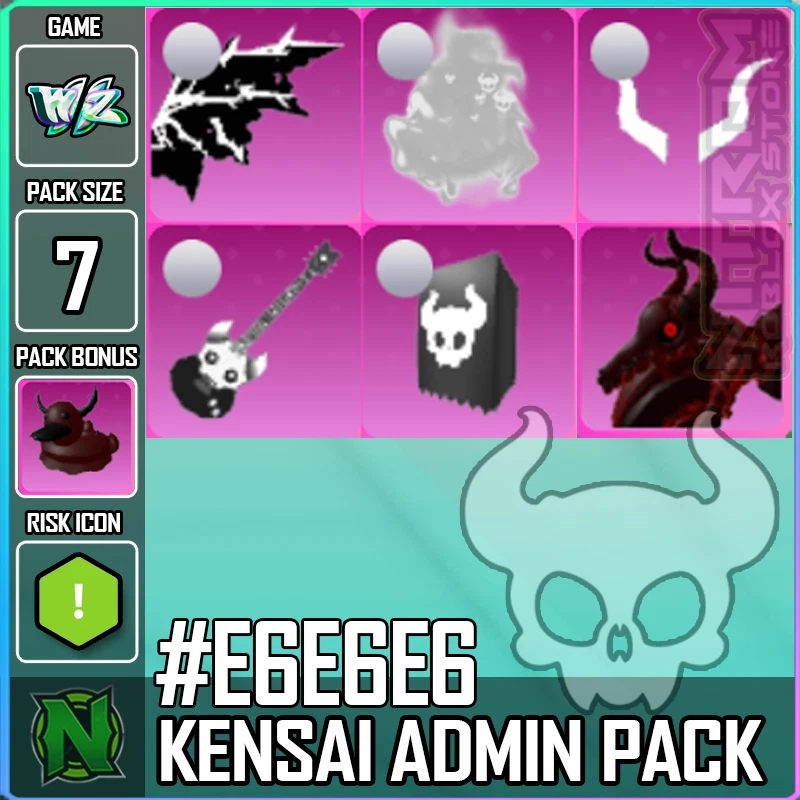 ZERO WEAPON AND ARMOR World Zero WZ - 7 PACK - KENSAI ADMIN EVENT - #E6E6E6 - PACKBONUS : DUCKY