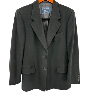 Vintage Rare Burberrys Loro Piana Wool Black Blazer Jacket Menswear Business - Image 1 of 4