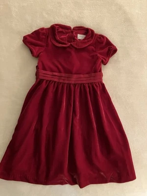 Gymboree Special Occasion Holiday Christmas Dress Red Velvet 5T Bow Lined EUC - Image 1 of 4