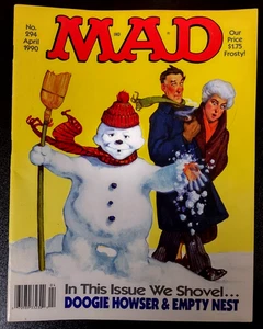 Mad Magazine "Doogie Howser, Mad's Rock Quiz" No. 294 dated April, 1990 Vtg. - Picture 1 of 4