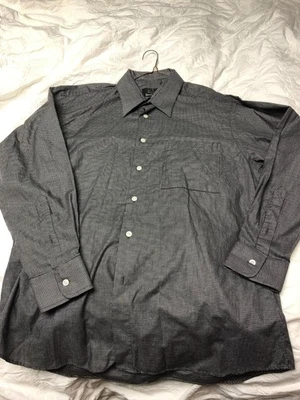 Camisa para hombre Neiman Marcus 15 1/2 negra con blanca  Foto 1 de 3