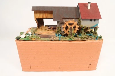 Faller 229 Sägewerk mit Motor und Beleuchtung in OVP Mischbauweise H0 00 800  - Bild 1 von 4