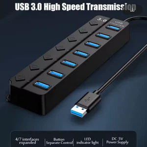 USB 3.0 Netzteil Multi USB Hub Docking Station - Bild 1 von 3