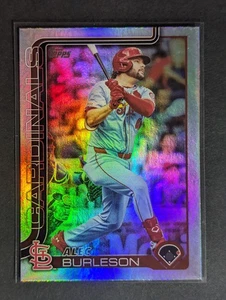 2025 Topps Series 1 *Alec Burleson* #41 Rainbow Foil Parallel St Louis Cardinals - Picture 1 of 6