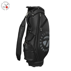 TaylorMade Golf Circle Logo Cart Bag 9.5 x 47in 4-way 3.2kg Men 2025 Model Black - Picture 1 of 5