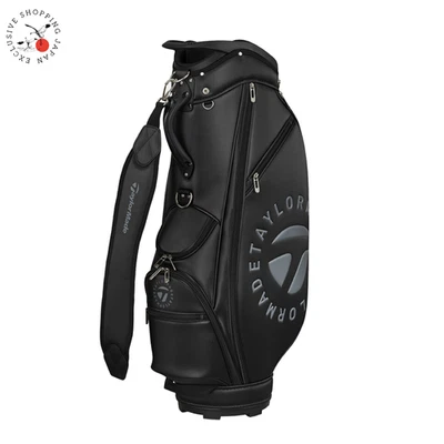 TaylorMade Golf Circle Logo Cart Bag 9.5 x 47in 4-way 3.2kg Men 2025 Model Black - Image 1 of 4