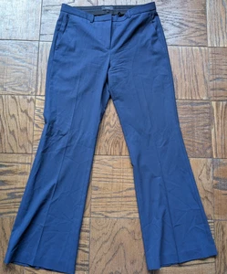 Theory womens navy blue Pants Size 6 Mid Rise Dressy Executive Flare Leg - Picture 1 of 9