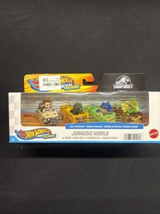 Nuevo, Sellado - Hot Wheels Racer Verse Jurassic World Paquete de 4 Mattel - Imagen 1 de 3
