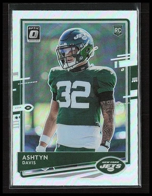 2020 Panini Football Donruss Optic Ashtyn Davis Holo Prizm #145 RC New York Jets - Image 1 of 4