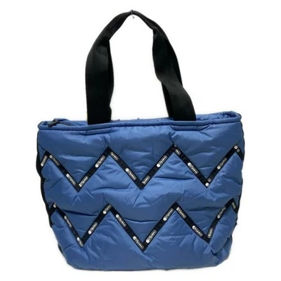 LESPORTSAC сумка с короткими ручками хорошее состояние зигзаг пухлая сумка с короткими ручками синий x черный x белый зигзаг - Изображение 1 из 4