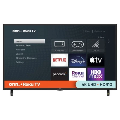 Onn 43" Class 4K (2160P) Roku Smart LED TV (100012584) - Image 1 of 4