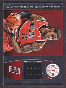 2013-14 Totally Certified Materials Red #85 LaMarcus Aldridge Jersey 68/99