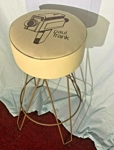 PAUL FRANK VTG CAMERA CAMCORDER GRAPHIC DESIGN RETRO DESIGNER SWIVEL STOOL RARE Cover