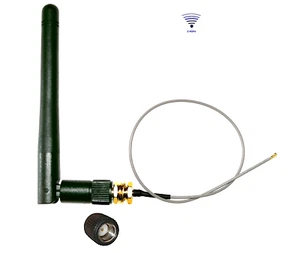 2.4G Antenna Set 3dBi/RP-SMA &5~25cm I.PX4 Pigtail Adapter WiFi 5/6 Router - Picture 1 of 8