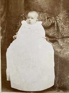 CABINET CARD Little Baby The ROSHON STUDIO P.M. Goettel Prop’r Sunbury PA - Picture 1 of 12