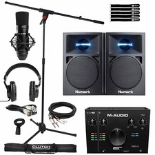 Home Studio Recording M-Audio Air 192 Pro Interface Mic Headphones & Speakers