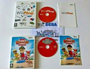 WII PLAY & BIG BEACH SPORTS for the NINTENDO WII 'RARE & HARD TO FIND' - Picture 1 of 1