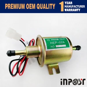 Universal Fuel Pump HEP-02A New Gold Electric Gas Diesel Inline Low Pressure 12V - Picture 1 of 6