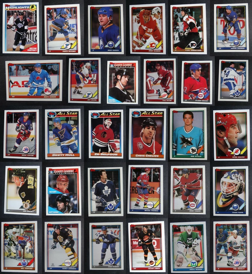 1991-92 Topps Hockey Cards Complete Your Set You U Pick From List 201-400 - Image 1 of 1