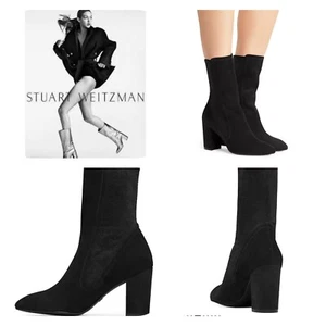 Stuart Weitzman Women's Boots Suede FIFER 80 Size 8.5 - Picture 1 of 16