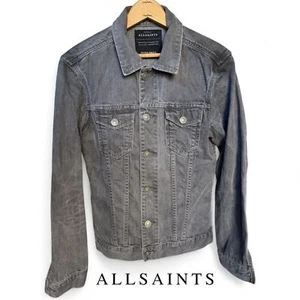 All Saints Setsu Denim Trucker Jacket Gray Wash AllSaints Men's / Unisex | Sz XS - Picture 1 of 6