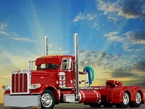 1/64 DCP RED PETERBILT 389 DAY CAB - Picture 1 of 6