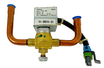 NEW Emerson 200RB4T4T 1/2" Refrigerant Solenoid Valve; 12v 15 Watts 14-00313-01 - Image 1 of 4