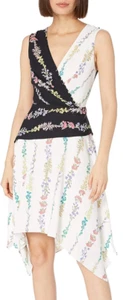 BCBGMaxAzria Hadley geblümtes Farbblockkleid, Größe 12 248 $ - Bild 1 von 14