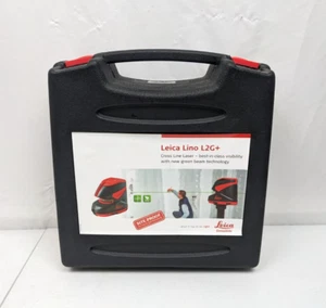 Leica Lino L2G+ Green Beam Cross Line Laser w/ Stand, Target, & Case - Picture 1 of 24