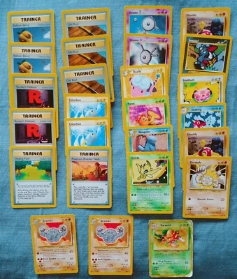 Neo Revelation, Set #64, (26) Pokemon 1995-2000 Cards, LP, MP, Damaged Condition - Image 1 of 4