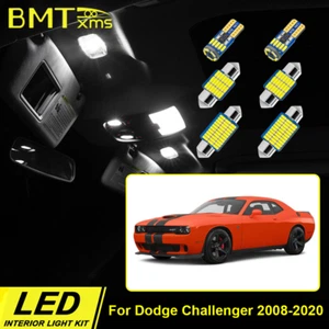 White Interior LED Light Bulb Kit for 2008-2020 Dodge Challenger + Tool - Foto 1 di 10