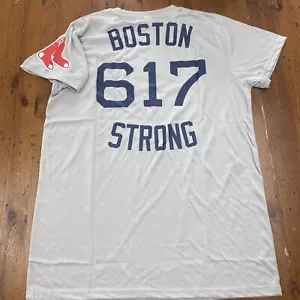 MLB Boston Red Sox 'Boston Strong 617' Stadium Giveaway T-shirt Adult M Gray - Picture 1 of 8