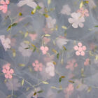 1 Yard Embroidery Floral Mesh Voile Hollow Tulle Fabric DIY Cloth Curtain Sew