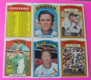 25-Card Lot 1972 Topps Baseball (Rookies - Cubs/Phillies/Twins/Angel Mangual) - Picture 1 of 11