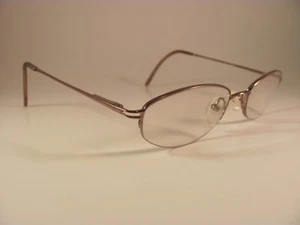 Monturas de gafas Bulova Coventry de cobre ligeras ovaladas de media llanta RX - Imagen 1 de 5