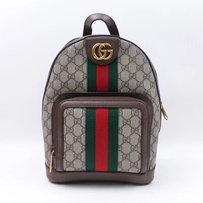 Mochila Gucci Ophidia Mochila Marrón Lona Recubierta T10154705 Foto 1 de 4