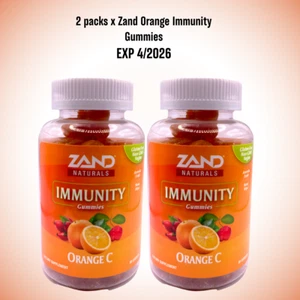 2 Packs x Zand Orange C Gummies Immunity Support Adults & Kids with Vit C Immune - Picture 1 of 2