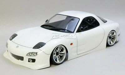 1/10 RC Car BODY Shell MAZDA RX7 TURBO Body w/ Wing 200mm *Unpainted* CLEAR - Image 1 of 4