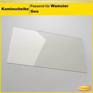 Kaminglas für Wamsler Gea |Ofenscheibe &Kaminscheibe Ofen Sichtscheibe Ofenglas - Bild 1 von 4
