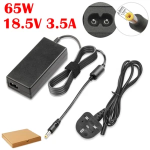 For HP 550 620 625 65W Laptop Charger AC Adapter Power Supply UK Mains Plug Cord - Picture 1 of 10