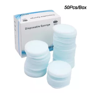 Dental Endo Endodontic Cleaning Foam Round Sponges Inserts Cushions Refills - Picture 1 of 24